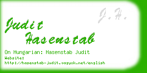 judit hasenstab business card